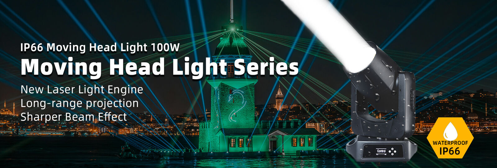 LEDのビーム移動ヘッド ライト