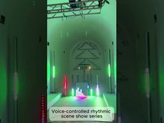 音によって制御された 視覚的なショーを作りました!