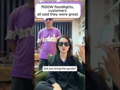 1500W投光器、お客様は皆素晴らしいと仰っていました！