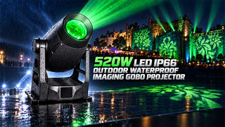 520W LED イメージャー プロジェクター IP66 屋外用ゴボ プロジェクター