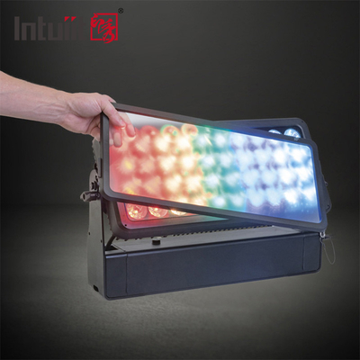 屋外 40*10W RGBW LED シティカラーライト ビーム ウォッシュ ストロボ効果 防水 ウォールウォッシャー フラッドライト IP65 DMX512 制御モード