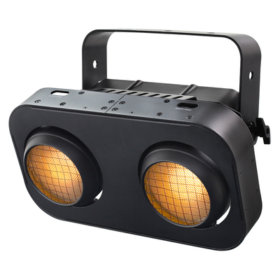 2つの目 ホワイトアンバー / RGB コブ パールブラインド 2x90w 観客ランプ LEDステージブラインドライト