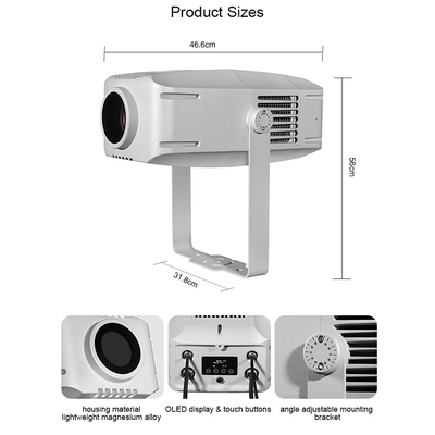 屋外景観広告 建築照明 400w LEDロゴ ゴボ屋外プロジェクター