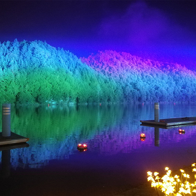 防水都市色照明 屋外 40x10W RGBW ウォールウォッシャー LED 洪水ステージライト