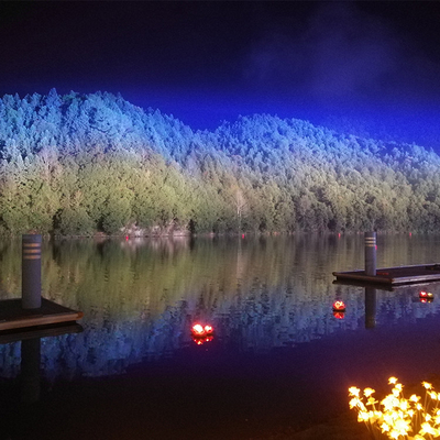防水都市色照明 屋外 40x10W RGBW ウォールウォッシャー LED 洪水ステージライト
