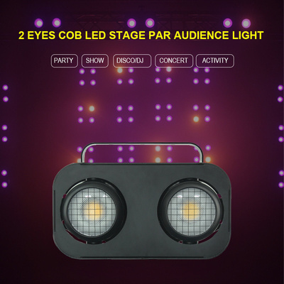 2 Eyes 2*90W Dmx512 コントロール スプリッシング コブ 観客 ブラインド エフェクト ステージライト