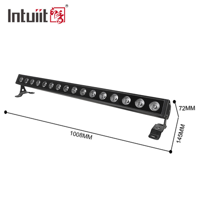 DMX512 RGBW LED線形壁洗面機 建築用・玄関照明用 16x5W 屋外防水ステージランプ
