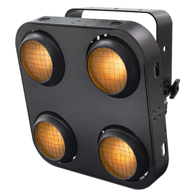 LEDブラインドライト 4x90W LED COBステージライト アンバーと暖かい白 LED観客ブラインドライト DJミュージックバー