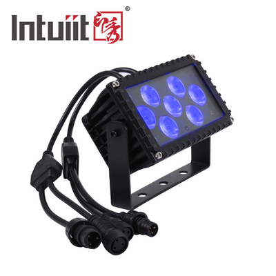 7x3W RGBW LED 屋外 25 度角度 建築投影 投光灯 建物用 玄関灯