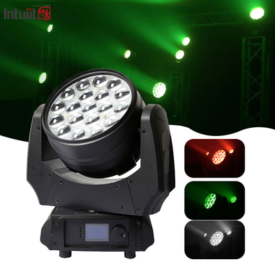 LED 移動ヘッドライト ウォッシュ ズーム 19X10W RGBW 4 in 1 LED ズーム ウォッシュ 移動ヘッド dj ディスコステージライト