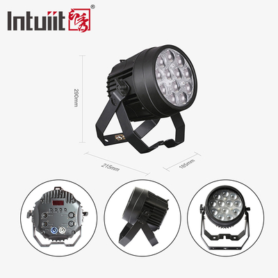 アルミ合金 LEDフラットパー 12x10W RGBW 4in1 DMX512 ディスコパーティーステージ 結婚式コンサート 劇場効果照明