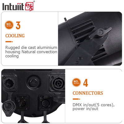 IP65 DMX Led Cob 200w パール照明 屋外クリスマスライト RGBW