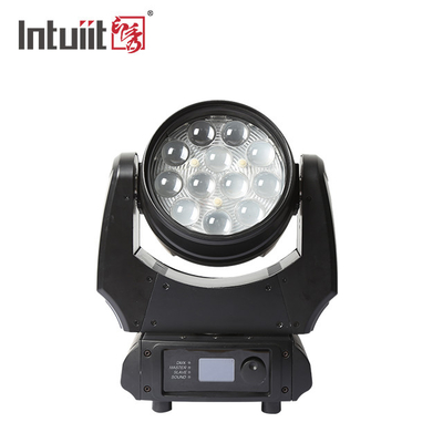 LED 12x10W 4in1 RGBW 洗濯機 ズーム 動くヘッド ステージライト DJ ディスコ ナイトクラブ 結婚式 教会劇場パーティー