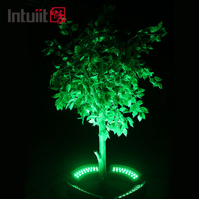 36W DMX 512 RGBW カラーツリーライト LED IP65 防水 屋外スポットライト リング 庭園風景光