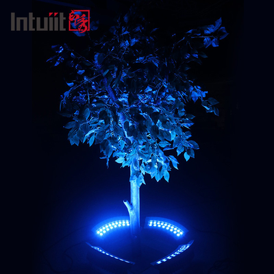 36W DMX 512 RGBW カラーツリーライト LED IP65 防水 屋外スポットライト リング 庭園風景光