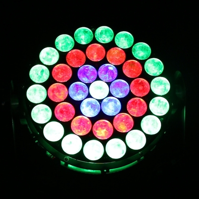37x10W RGBW 4in1 LED ウォッシュ ステージ照明 DMX プロフェッショナル DJライト 370W ズーム パーティ用の移動ヘッドライト