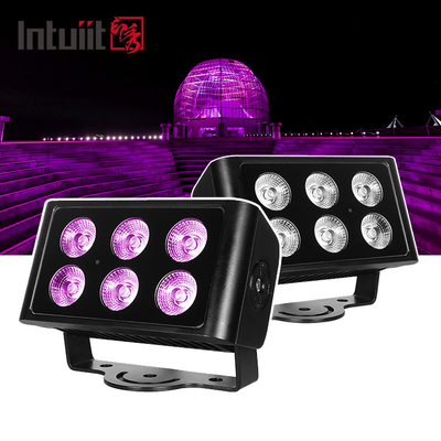 6x5W 4in1 屋外dmx rgbw IP65 LED ウォール洗浄機 LED 洪水照明