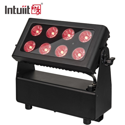 防水 バッテリー駆動 シティ カラー ウォッシュ 照明 プロジェクター 8X15W RGBW LED DMX512 コントロール LED ステージライト