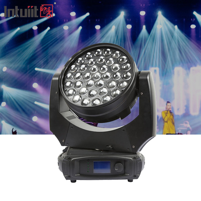 LED洗濯 37pcs 10w rgbw zoom 37x10 LED移動ヘッドズーム洗濯 移動ヘッド dj ディスコイベントステージ照明