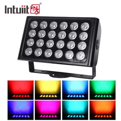 8X15W RGBW 4イン1 LED防水投光灯 DMX制御 フラットスポットライト 背景 ウォールウォッシュライト ステージライト