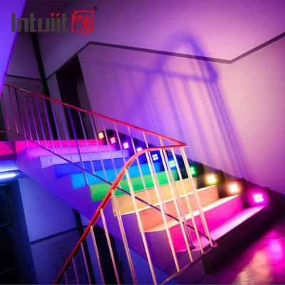 IP54 ミニアップライト 4X12W バッテリースポットライト 4 LED 無線 DMX & IR リモートアップライト ディスコクラブパーティステージアップライト