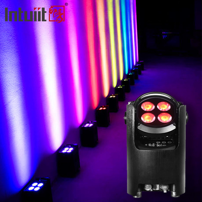 IP54 ミニアップライト 4X12W バッテリースポットライト 4 LED 無線 DMX & IR リモートアップライト ディスコクラブパーティステージアップライト