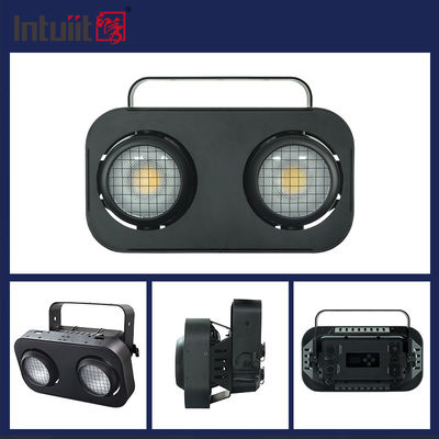 2眼200W COB LED オーディエンスブラインド 舞台,コンサート&アウトドアイベントのためのIP65 RGB DMX512 ワイド 洪水ライト
