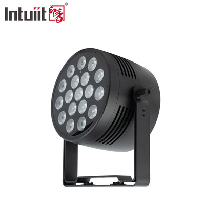 DJライト 18pcs 20W 6IN1 RGBWA-UV フラットパール 屋外建築洗濯灯 IP65 18x20W LED防水パール