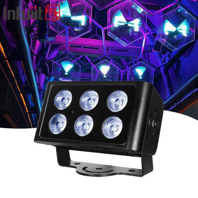 6x5W 屋外防水 DMX512 RGBW 投光灯 LED ビラ 庭 建物 橋 プロジェクト 景観 照明 色 投光灯