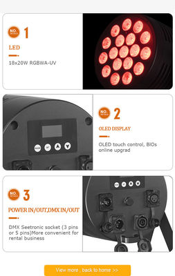 良い価格 18x20w LED パールライトバー Rgbwa Uv 6in1 アルミ Dmxステージライト 結婚式 DJパーティ ディスコクラブ