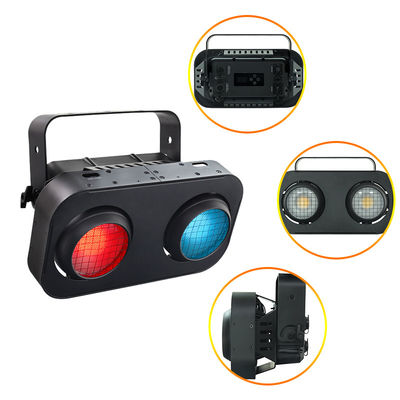LED Outdoor 200W Warm White+ Amber 2 Eyes Dmx512 Control for Club Wedding Show Cob Audience Blinder Light