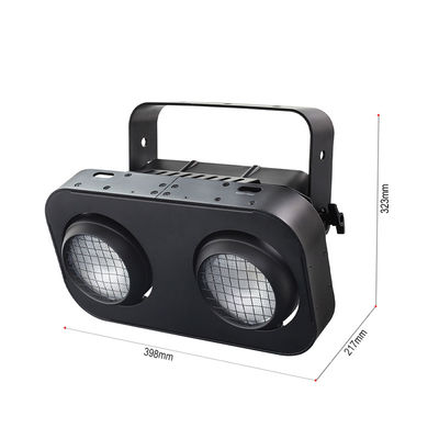 2眼 IP65 ウォームホワイト/アンバー/RGB 200W LED 観客 COB ブラインダーライト DJコンサートイベント劇場ステージ照明用