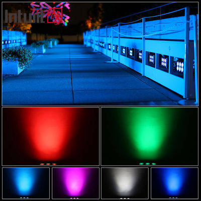 6x5W 防水 IP65 スクエア RGBW LED アウトドア投光器 屋外ガーデン造園装飾スクエア LED スポットライト フラッドライト