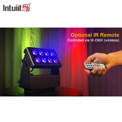 8x15W バッテリー駆動 LED フラッドライト屋外ワイヤレス RGBW 4in1 充電式アップライト Par Luces LED パラフィエスタ DJ