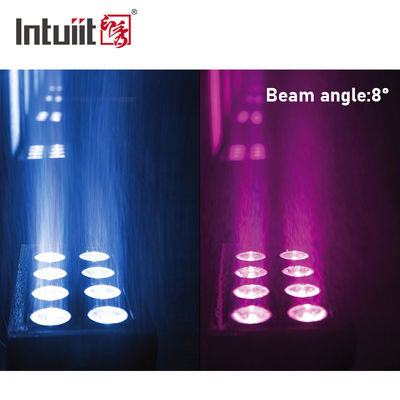 IP65 バッテリーライト LED ムービングヘッドライト 高出力ステージライト 8x15W DMX512 コントロール