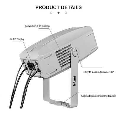100W アウトドア 防水 LED プロジェクター 水波 青 ダイナミック 波紋 ステージ エフェクト ゴボ 投影灯