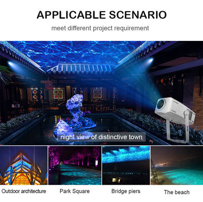 100W アウトドア 防水 LED プロジェクター 水波 青 ダイナミック 波紋 ステージ エフェクト ゴボ 投影灯