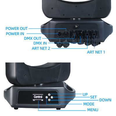 防水屋外IP66 200W DMX LEDビームムービングヘッドライト、DJディスコステージショー用パターンエフェクト付き