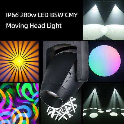 280W LED 屋外 IP66 防水 CMY ビーム スポット ウォッシュ BSW 移動頭灯 LED 移動頭灯