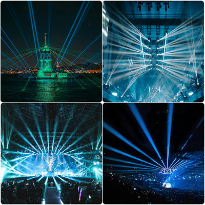 100Wレーザー光源 カスタマイズステージ プリズムレーザービーム 100w DMX512制御 ライトムービングヘッドレーザーライト IP66