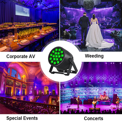 18x20 防水 DMX LED パーライト RGBWA UV 屋外劇場 ウェディング コンサート ショー イベント用