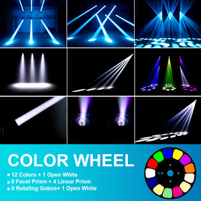 アウトドアIP66 LED 200W ビーム 動くヘッドライト 鋭いビーム ステージ効果ライト ナイトクラブ DJ ディスコショー アウトドア 結婚式パーティー