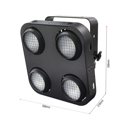 IP65 2in1 アンバー & ウォームホワイト 防水 COB ステージブラインダーライト 4x90W 4アイズ 観客 Dmx512 LED COB ブラインダーライト