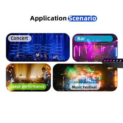 LED 24*2W ステージ照明 DMX512 RGBW LEDライト バー 線形 ディスコステージクラブ 結婚式 音声アクティベーション LED ウォールウォッシャーライト