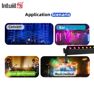 音源制御 24pcs*2w DMX512 RGBW 4in1 ピクセル 線形バー LED ウォール 洗濯機 ライト プロの照明