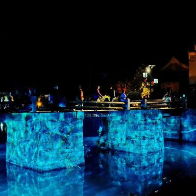 プロフェッショナル100W水波ライトLEDウォーターリップルライト、結婚式クリスマス装飾DMXウォータープロジェクター