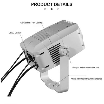 100W ロゴゴボプロジェクターライト — 広告、建物、イベント向けのIP65屋外DMX512カスタムパターン投影