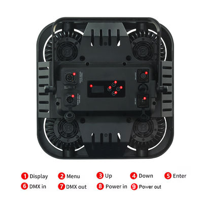 LED 4x90W 2イン1 ホットホワイトアンバーブラインドライト 屋外DJバー/結婚式/ステージ DMX512