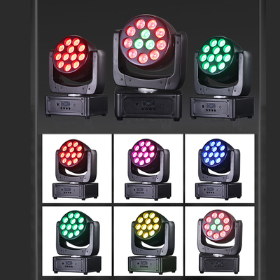 移動式ヘッドライト 12*8W LEDステージライト RGBW DJ照明 DMX 512 イベントパーティーのためのサウンドアクティベーション 結婚式 教会ライブバンドショー