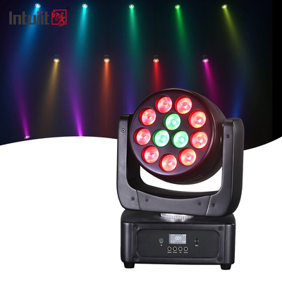 移動式ヘッドライト 12*8W LEDステージライト RGBW DJ照明 DMX 512 イベントパーティーのためのサウンドアクティベーション 結婚式 教会ライブバンドショー